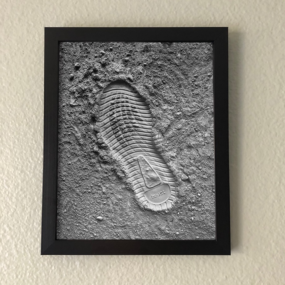 Adidas Yeezy Boost on the Moon Wall Art